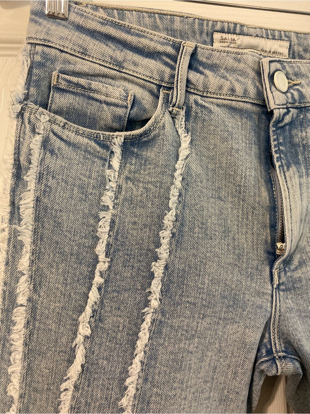 NWT Salsa Jeans x Luís Carvalho Push Up Destiny Flare Jeans Limited Edition SZ31 - Picture 7 of 16